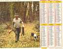 Calendrier - Almanach 1990 - La Chasse - Pêche En Eau Vive - Département De La Marne - Grossformat : 1981-90