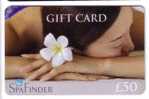 SPA FINDER ( England Gift Card ) * Nice Girl With Flower * Giftcard - Parfum