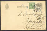 Denmark King Christian X Upfranked Stationery Used BEDSTED 21.7.(19)19 !!! - Postal Stationery