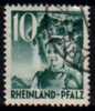 RHINELAND-PFALZ   Scott #  6N 34  VF USED - Renania-Palatinato