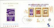 REP. SURINAME 1996 ZBL FDC E195 OLYMPISCHE SPELEN OLYMPICS OLYMPIQUE ATALANTA - Summer 1996: Atlanta
