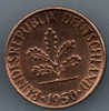 Allemagne 1 Pfennig 1950 D Ttb+ - 1 Pfennig