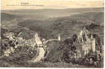 L120  VIANDEN :  Les Ruines Et Le Faubourg, Vus Du Belvedere - Vianden