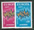 FRENCH ANDORRA  EUROPA CEPT 1972  MNH - 1972