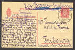 Norway Ships Mail Schiffspost Stationery KRISTIANIA BR. 1916 Via Bergen-England To Switzerland - Enteros Postales