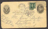 United States Upfranked Stationery N.Y. Staten Island To Denmark1905 !! - 1901-20