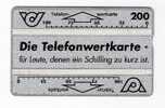 Austria - Österreich - Telefon-Wertkarte - Telefonwertkarte - Siber - Silver - 206G - Oesterreich
