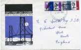 1964  Forth Road Bridge Complete Set Of 2 Normal Paper Mi Nr 382-3 - 1952-71 Ediciones Pre-Decimales