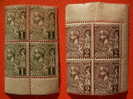 N°11 En Bord De Feuille Et N°12 En Bloc De 4, Coin De Feuille.  TB - Errors And Oddities