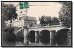 18 ARGENT Sur SAULDRE, Le Pont Côté Sud, Attelage, Ed A.Auxenfans, Voyagé En 1908, Bon état - Argent-sur-Sauldre