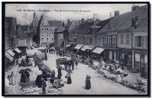 18 AUBIGNY Sur NERE, En Berry, Rue Du Prieuré Jour De Marché, Très Animée, éd.A.Auxenfans 1480, Voyagé En 1912. - Aubigny Sur Nere