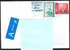 Belgique : Enveloppe Par Avion Prior, 3 Timbres, Antarctiques, Bateaux... - Storia Postale