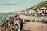 TA 117  BOSCOMBE   Beach And Cliffs  Circulée 1929 - Bournemouth (bis 1972)