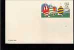 Postal Card - Olympics 1984 - Yachting - Scott # UX100 - 1981-00