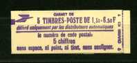 France; Carnet - N° 2059 - C1 -  1F30 Rouge Sabine - Autres & Non Classés