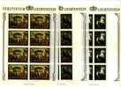 LIECHTENSTEIN - 1978  PAINTINGS THREE SHEETLETS  MINT NH - Blocchi & Fogli