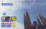 Telecarte L´ESPAGNE España  Se Relacionó (98) BARCELONA * CAMERA KONICA  Telefonkarte SPANIEN  -  SPAIN RELATED  - Japan - Publicidad