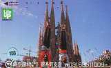 Telecarte L´ESPAGNE España  Se Relacionó (100) BARCELONA La Sagrada Familia *  Telefonkarte - SPAIN RELATED  - Japan - Commemorative Advertisment
