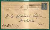 US - VF 1895 BOSTON COVER To STOCKTON - Cartas & Documentos