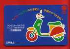 Japan Japon Telefonkarte Télécarte Phonecard Telefoonkaart   - Mitsui Marine Roller Moped - Motorfietsen