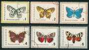 ● BULGARIA  -  Rep. Pop. - 1962  - FARFALLE  -  N.  1155 . . . .  Usati , Serietta -  322 - Used Stamps