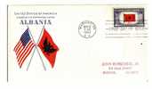 Honoring The Oppressed Nation ALBANIA    ( USA - FDC 1943. ) - 1941-1950