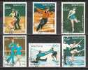 LAO - 1992 - Patinage Artistique - Jeux Olimpiques D´Hiver - Albertvil´92 - 6v Obl. - Kunstschaatsen