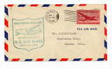 USA  - Air Mail Letter  -  "1946 First Flying Mail Car On Route A.M. No.1 Colour Green"  (us 1005) - 2c. 1941-1960 Lettres
