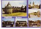 PONTIVY  -  6 Vues  :  Eglise ND De Joie, Pont  Du Quartier Sur Le Blavet, Pont De  Hôpital, Poste, Place Du Martrey - Pontivy