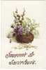 Carte Postale Ancienne Allemagne - Souvenir De Sarrelouis - Fantaisie, Fleurs, Muguet, Violettes - Kreis Saarlouis
