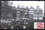 BRUXELLES, Grand´Place, Très Animée, Voyagé En 1907, Pli Angle Sup.D - Prachtstraßen, Boulevards