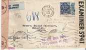Irl029/Brief  Nach  Helmstad Schweden 1944. Trotz Hinweis Auf Nicht Vorhandene Verbindung Befördert, 3-fach Zensiert! - Unused Stamps