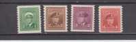 Canada YT 205/9a (B) * : George VI En Uniforme , Dentelés 9 1/2 Verticalement - Unused Stamps