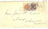 REF LVP5 - GRANDE BRETAGNE ENTIER ¨POSTAL ENVELOPPE POUR PARIS 1897 - Entiers Postaux