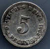 Allemagne 5 Pfennig 1902 A Tb+ - 5 Pfennig