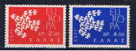 GR Griechenland 1961 Mi 775-76** EUROPA - Unused Stamps