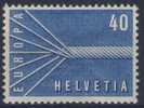 Switzerland Schweiz Suisse 1957 Mi 647 YT 596 * MH - Symbol Of Unity /Siebenadriges Seil - Europa Cept - 1957