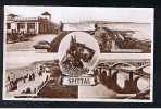 1947 Real Photo Postcard Scottie Dog Spittal Northumberland - Promenade Pavilion & Bridges - Ref 285 - Autres & Non Classés