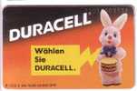 RABBIT - Duracell  ( Germany Rare Card ) * Lapin Kaninchen Conejo Coniglio Konijn Bunny Coney Cony Rabbits Lapins * - Lapins