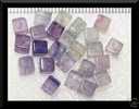 10 Perles Cubes En Fluorite Arc-en-ciel 4x4mm - Perles