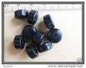 5 Perles Rondelles En Blackstone 10x6mm - Perles