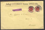 Denmark BANKEN FOR AARS OG OMEGN (Bank) Money Value 1907 AARS 1907 Cover Brief HORSENS Seals King Frederik VIII (2 Scan - Storia Postale