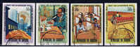 BU Burundi 1969 Mi 502-05B Afrikanische Entwicklungsbank - Used Stamps