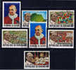 BU Burundi 1969 Mi 506-12B Besuch Papst Pauls VI. In Afrika - Used Stamps