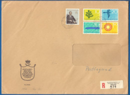 Liechtenstein; 1966; Brief Einschreiben; Registered; Postlagernd; Michel 460/3 Und 464 - Briefe U. Dokumente
