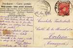 3753  Postal,  Barcelona A Tortosa 1908 - Storia Postale