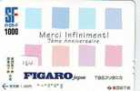 Télécarte Japon PARIS.  France Related - La France Reliée (164) FIGARO - Publicidad