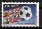 Andorre Français - 446** (YT) - Coupe Du Monde De Football Aux États-Unis. - 1994 – Stati Uniti
