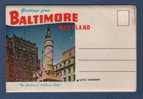 GREETINGS FROM BALTIMORE MARYLAND - 14 NATURAL COLOR VIEWS - SOUVENIR FOLDER OF BALTIMORE MARYLAND - Baltimore