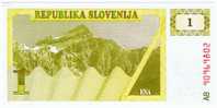 1 Tolar    "SLOVENIE"       UNC      Ro 50 - Slovenia